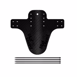 Bicycle Fenders 8 Colorful Front/Rear Tire Wheel Fenders Carbon Fiber Mudguard Mountain Bike Road Cycling Fix Gear - Black