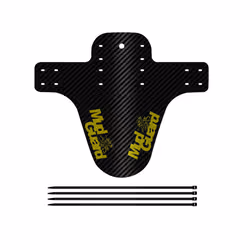 Bicycle Fenders 8 Colorful Front/Rear Tire Wheel Fenders Carbon Fiber Mudguard Mountain Bike Road Cycling Fix Gear - Yellow
