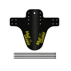 Bicycle Fenders 8 Colorful Front/Rear Tire Wheel Fenders Carbon Fiber Mudguard Mountain Bike Road Cycling Fix Gear - Yellow