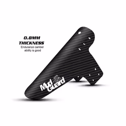 Bicycle Fenders 8 Colorful Front/Rear Tire Wheel Fenders Carbon Fiber Mudguard Mountain Bike Road Cycling Fix Gear - Yellow