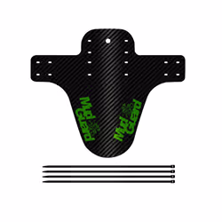 Bicycle Fenders 8 Colorful Front/Rear Tire Wheel Fenders Carbon Fiber Mudguard Mountain Bike Road Cycling Fix Gear - Green