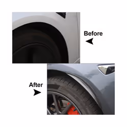 4Pcs/Set Car Wheel Eyebrow Arch Trim Side Fender Flare Strip For Tesla Model 3 2017 2018 2019 2020 2021