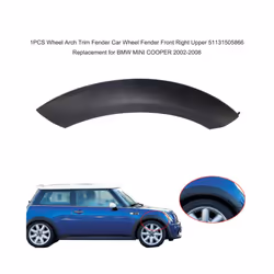 1PCS Wheel Arch Trim Fender Car Wheel Fender Front Left Upper 51131505867 Replacement for BMW MINI COOPER 2002-2008 - Front R ...