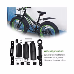 Snow Bicycle mudguard Fat bike Fender 2pcs Front Rear Mud Guard for 20 inch 26inch Fatbike Bikes Cycling Bicycle Fenders