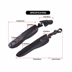 Bike Mudguard High Quality Bicycle Mountain Widen Lengthen Fenders Set Mud Guards Wings For Bicycle Front/Rear Durable Anti