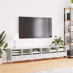 vidaXL TV Cabinet Olive Green 202x39x43.5 cm Cold-rolled Steel TV stand - white - Additional view 2