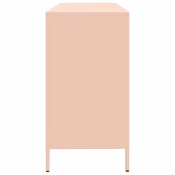 vidaXL Sideboard Olive Green 135x39x73.5 cm Cold-rolled Steel storage cabinet - pink - Additional view 5