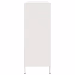 vidaXL Sideboard Black 135x39x103.5 cm Cold-rolled Steel storage cabinet - white - Additional view 5