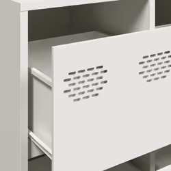 vidaXL Sideboard Black 135x39x103.5 cm Cold-rolled Steel storage cabinet - white - Additional view 8