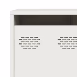 vidaXL Sideboard Black 135x39x103.5 cm Cold-rolled Steel storage cabinet - white - Additional view 9