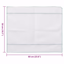 vidaXL Cleaning Cloths Sweeping Cleaning Cloth 5 pcs White with Green Stripes - Additional view 8