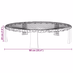 vidaXL Roundnet Set of 3 Balls&Extra Pump Outdoor Games Set Roundnet Game Set