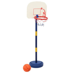 vidaXL Basketball Stand with Ball and Pump Adjustable Height Basketball Hoop