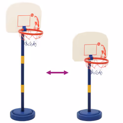 vidaXL Basketball Stand with Ball and Pump Adjustable Height Basketball Hoop - Additional view 8