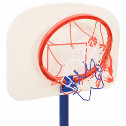 vidaXL Basketball Stand with Ball and Pump Adjustable Height Basketball Hoop - Additional view 9