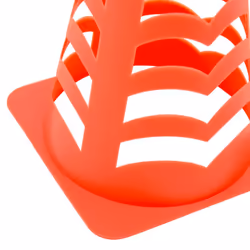 vidaXL Football Cones Soccer Training Cone Marker Cones 6 pcs Stackable Orange - Additional view 5