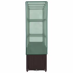 vidaXL Raised Bed with Greenhouse Cover Plant Box Garden Planter Rattan Look - brown - Additional view 4