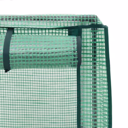 vidaXL Raised Bed with Greenhouse Cover Plant Box Garden Planter Rattan Look - black, 160 x 40 x 123 cm - Additional view 6