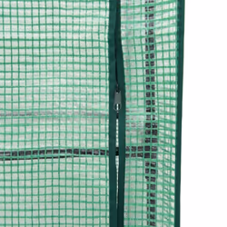 vidaXL Raised Bed with Greenhouse Cover Plant Box Garden Planter Rattan Look - blue grey, 40 x 40 x 139 cm - Additional view 7