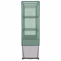 vidaXL Raised Bed with Greenhouse Cover Plant Box Garden Planter Rattan Look - white - Additional view 4