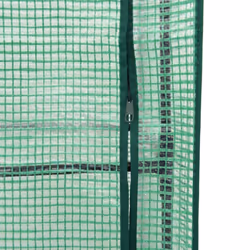 vidaXL Raised Bed with Greenhouse Cover Plant Box Garden Planter Rattan Look - light grey, 80 x 40 x 140 cm - Additional view 7