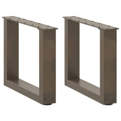 cm) vidaXL Coffee Table Legs Desk Legs Furniture Legs Bar Stand DIY U-Shaped Steel - natural, 40 x (30-31