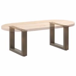 cm) vidaXL Coffee Table Legs Desk Legs Furniture Legs Bar Stand DIY U-Shaped Steel - natural, 40 x (30-31 - Additional view 7