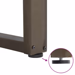 cm) vidaXL Coffee Table Legs Desk Legs Furniture Legs Bar Stand DIY U-Shaped Steel - natural, 40 x (30-31 - Additional view 8