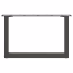 cm) vidaXL Coffee Table Legs Desk Legs Furniture Legs Bar Stand DIY U-Shaped Steel - anthracite, 50 x (30-31 - Additional view 4