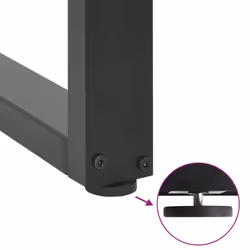 cm) vidaXL Coffee Table Legs Desk Legs Furniture Legs Bar Stand DIY U-Shaped Steel - anthracite, 50 x (30-31 - Additional view 8