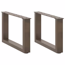 cm) vidaXL Coffee Table Legs Desk Legs Furniture Legs Bar Stand DIY U-Shaped Steel - natural, 50 x (30-31