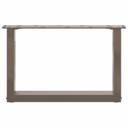 cm) vidaXL Coffee Table Legs Desk Legs Furniture Legs Bar Stand DIY U-Shaped Steel - natural, 50 x (30-31 - Additional view 4