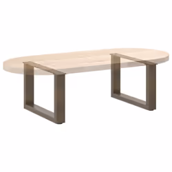 cm) vidaXL Coffee Table Legs Desk Legs Furniture Legs Bar Stand DIY U-Shaped Steel - natural, 50 x (30-31 - Additional view 7