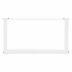 cm) vidaXL Coffee Table Legs Desk Legs Furniture Legs Bar Stand DIY U-Shaped Steel - white, 60 x (30-31 - Additional view 4