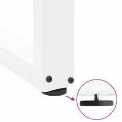 cm) vidaXL Coffee Table Legs Desk Legs Furniture Legs Bar Stand DIY U-Shaped Steel - white, 60 x (30-31 - Additional view 8