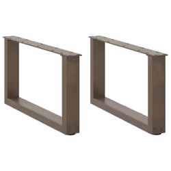 cm) vidaXL Coffee Table Legs Desk Legs Furniture Legs Bar Stand DIY U-Shaped Steel - natural, 60 x (30-31