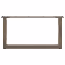 cm) vidaXL Coffee Table Legs Desk Legs Furniture Legs Bar Stand DIY U-Shaped Steel - natural, 60 x (30-31 - Additional view 4