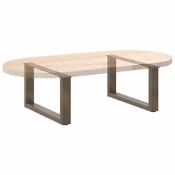 cm) vidaXL Coffee Table Legs Desk Legs Furniture Legs Bar Stand DIY U-Shaped Steel - natural, 60 x (30-31 - Additional view 7