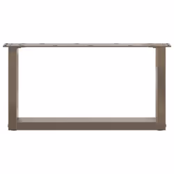 cm) vidaXL Coffee Table Legs Desk Legs Furniture Legs Bar Stand DIY U-Shaped Steel - natural, 70 x (30-31 - Additional view 4