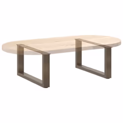 cm) vidaXL Coffee Table Legs Desk Legs Furniture Legs Bar Stand DIY U-Shaped Steel - natural, 70 x (30-31 - Additional view 7