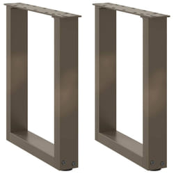 cm) vidaXL Coffee Table Legs Desk Legs Furniture Legs Bar Stand DIY U-Shaped Steel - natural, 28 x (42-43