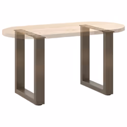 cm) vidaXL Coffee Table Legs Desk Legs Furniture Legs Bar Stand DIY U-Shaped Steel - natural, 28 x (42-43 - Additional view 7