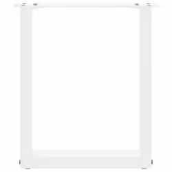 cm) vidaXL Coffee Table Legs Desk Legs Furniture Legs Bar Stand DIY U-Shaped Steel - white, 38 x (42-43 - Additional view 4