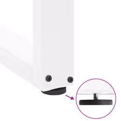 cm) vidaXL Coffee Table Legs Desk Legs Furniture Legs Bar Stand DIY U-Shaped Steel - white, 38 x (42-43 - Additional view 8