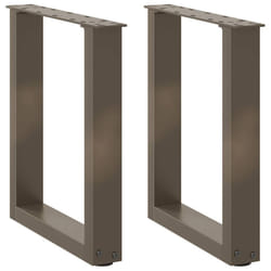 cm) vidaXL Coffee Table Legs Desk Legs Furniture Legs Bar Stand DIY U-Shaped Steel - natural, 38 x (42-43
