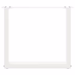 cm) vidaXL Coffee Table Legs Desk Legs Furniture Legs Bar Stand DIY U-Shaped Steel - white, 50 x (42-43 - Additional view 4