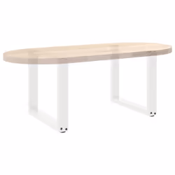 cm) vidaXL Coffee Table Legs Desk Legs Furniture Legs Bar Stand DIY U-Shaped Steel - white, 50 x (42-43 - Additional view 7