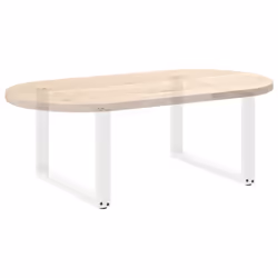 cm) vidaXL Coffee Table Legs Desk Legs Furniture Legs Bar Stand DIY U-Shaped Steel - white, 60 x (42-43 - Additional view 7