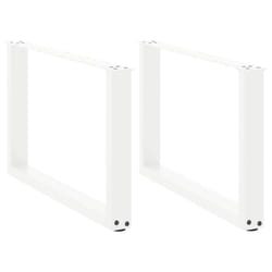 cm) vidaXL Coffee Table Legs Desk Legs Furniture Legs Bar Stand DIY U-Shaped Steel - white, 70 x (42-43