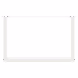 cm) vidaXL Coffee Table Legs Desk Legs Furniture Legs Bar Stand DIY U-Shaped Steel - white, 70 x (42-43 - Additional view 4